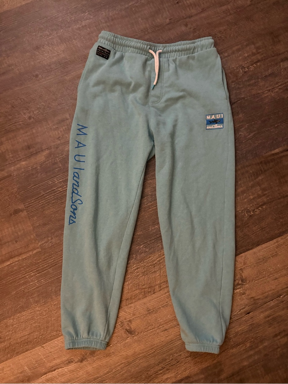 Blue Fleece Jogger Sweatpants